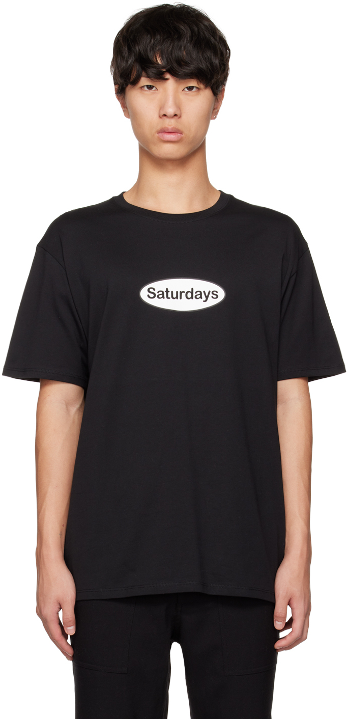 Shop Saturdays Surf Nyc Black Patch T-shirt