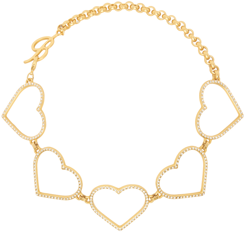 【関税込み】Blumarine シルバー Collana B チョーカー Rhinestone Choker With Bow And B Monogram | Blumarine