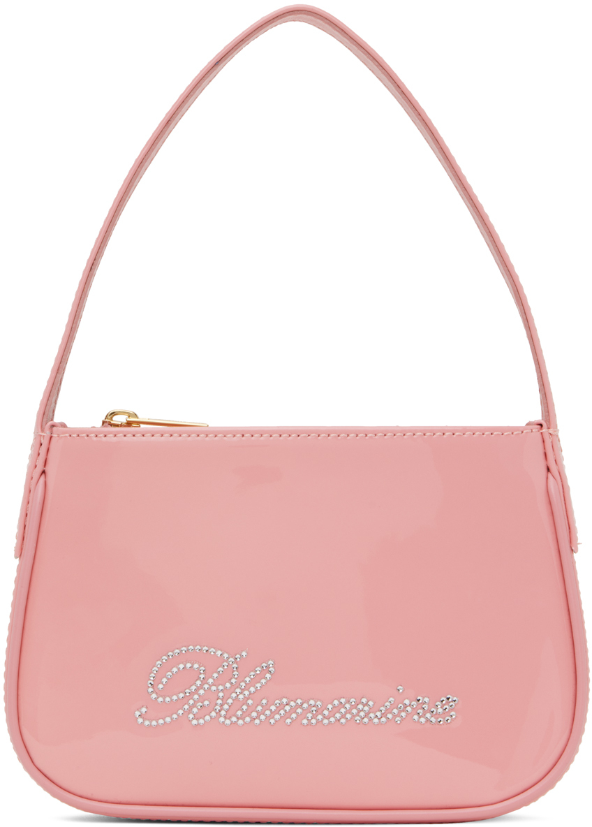 Blumarine Rhinestone-embellished Logo Mini Bag In N0124 Rosa