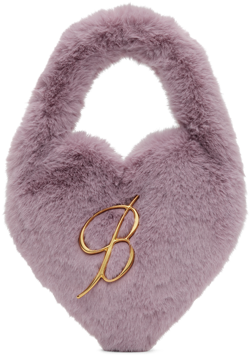 Blumarine: Purple Heart Bag | SSENSE