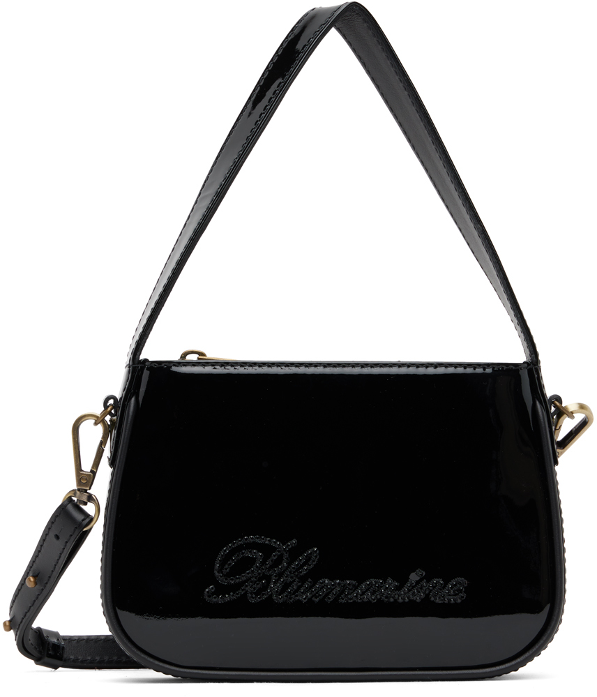 Blumarine Black Small Rhinestone Bag SSENSE Canada