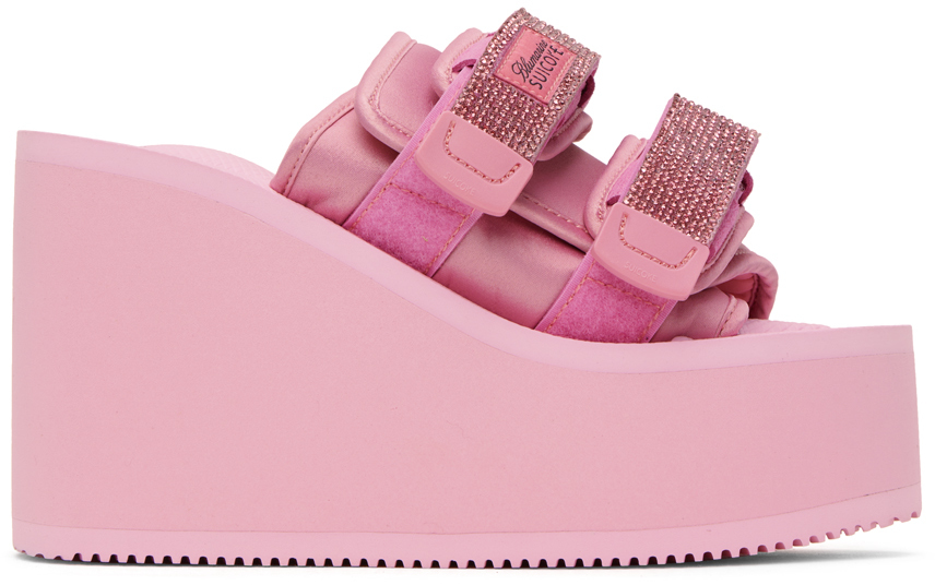 Blumarine X Suicoke High Sandals In Pink