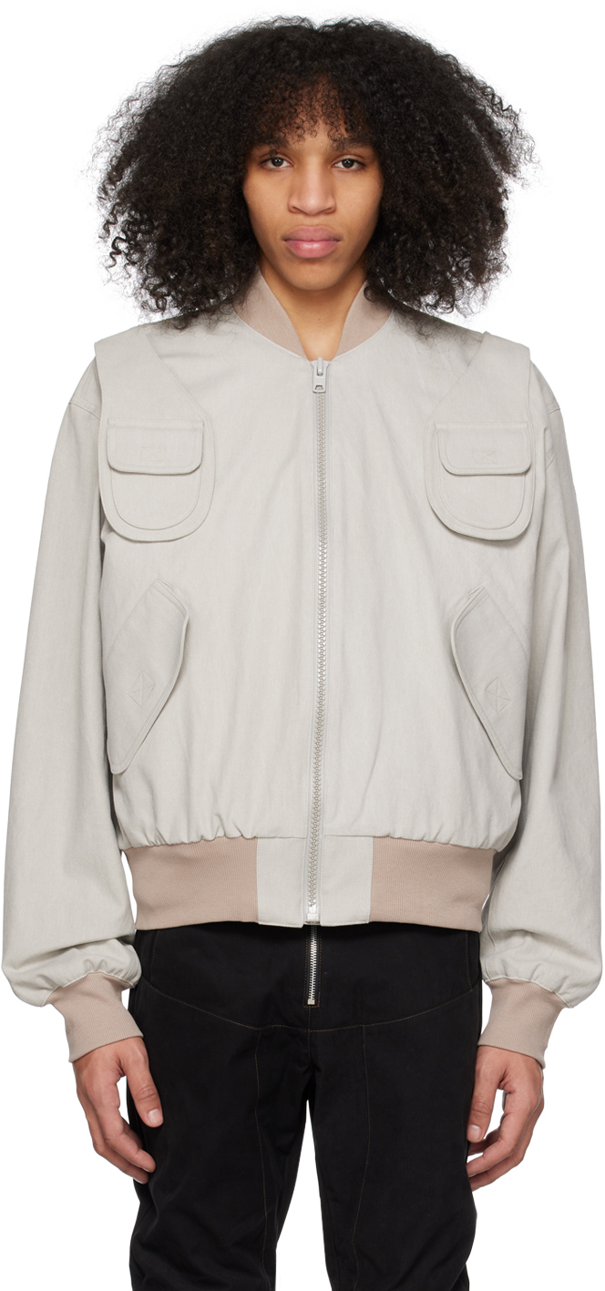 SSENSE Exclusive Gray Bomber Jacket