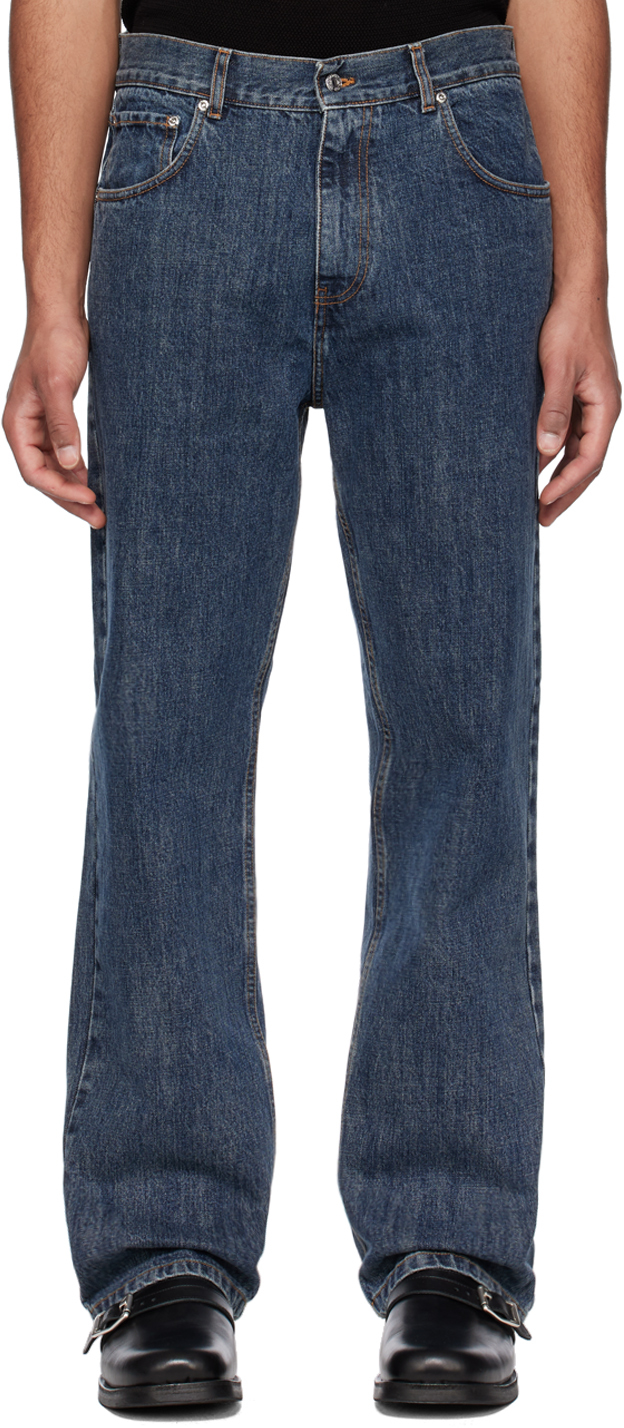 Second/Layer: Navy Big Papi Jeans | SSENSE UK