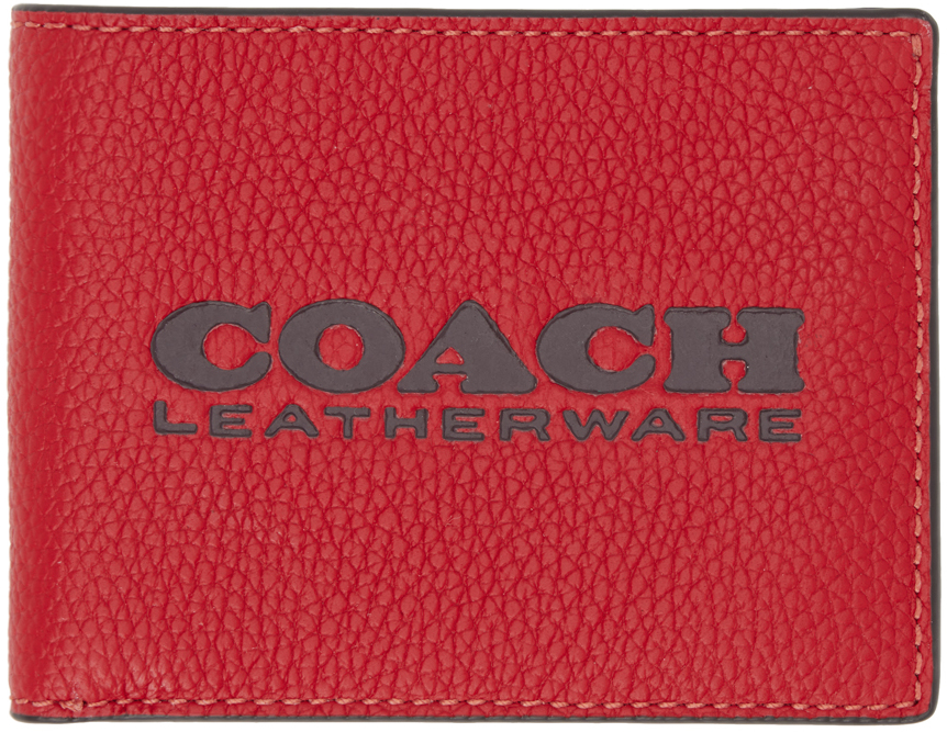 Coach 1941 Red Pebble Wallet