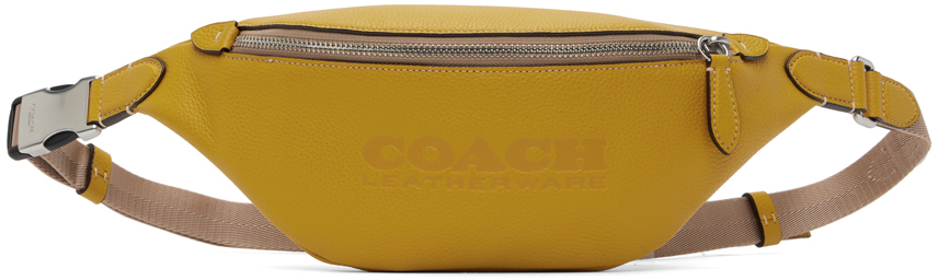 Coach Yellow Charter 7 Belt Bag In Yellow Gold
