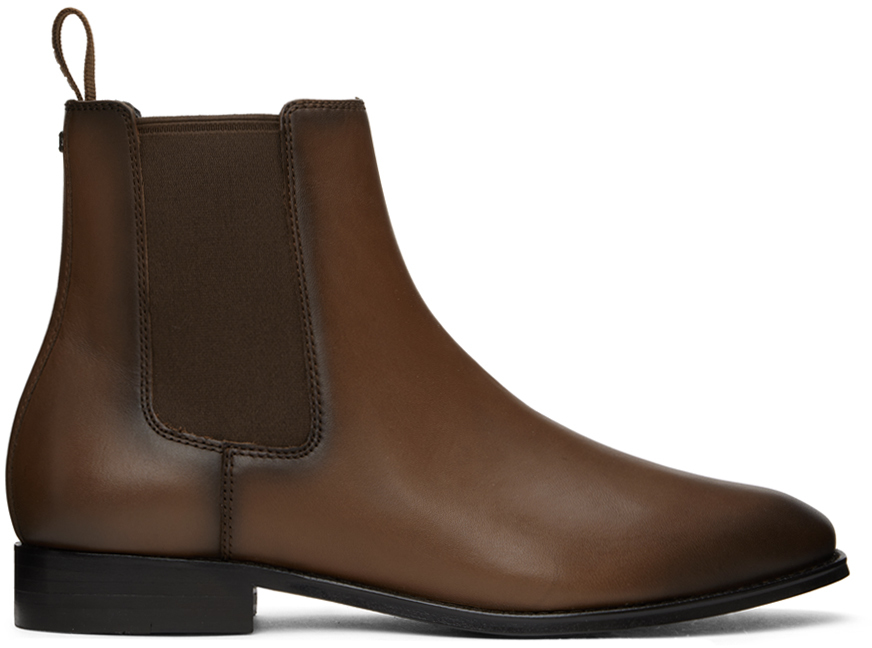 Coach 1941 Brown Metropolitan Chelsea Boots SSENSE