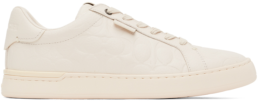 Coach Off-white Lowline Signature Sneakers In Chalk
