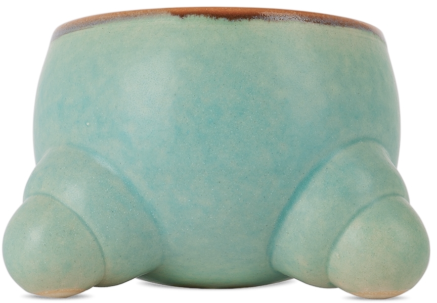 Daniel Cavey Blue Footed Cup In Copper Blue Frc1