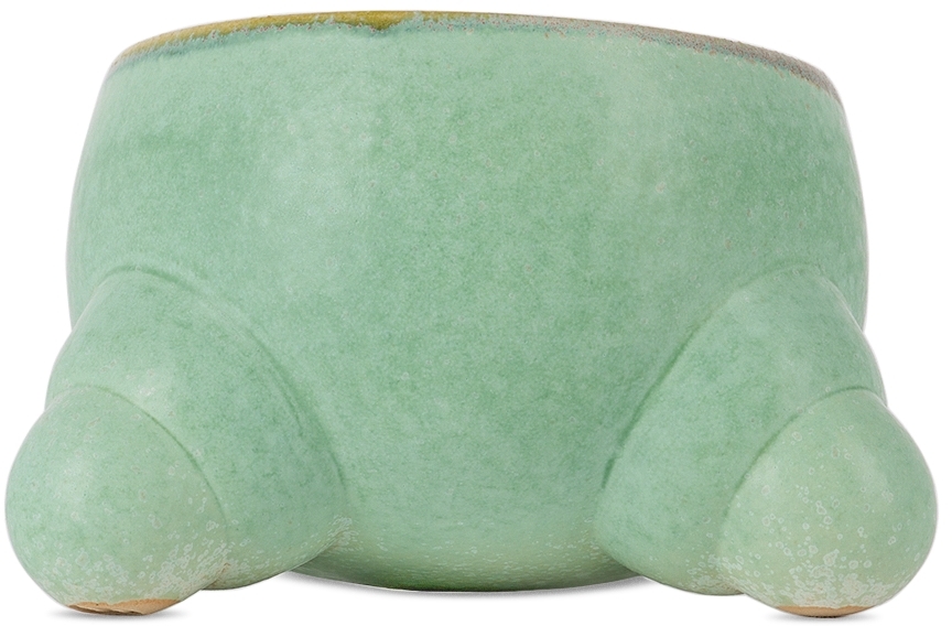 Daniel Cavey Green Footed Cup In Pale Emerald Green S