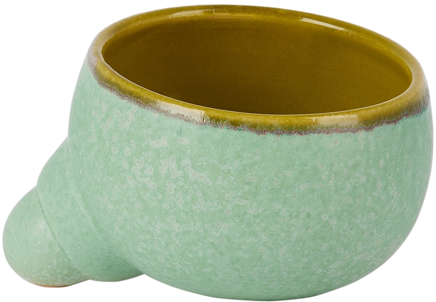 Daniel Cavey Green Footed Cup In Pale Emerald Green S