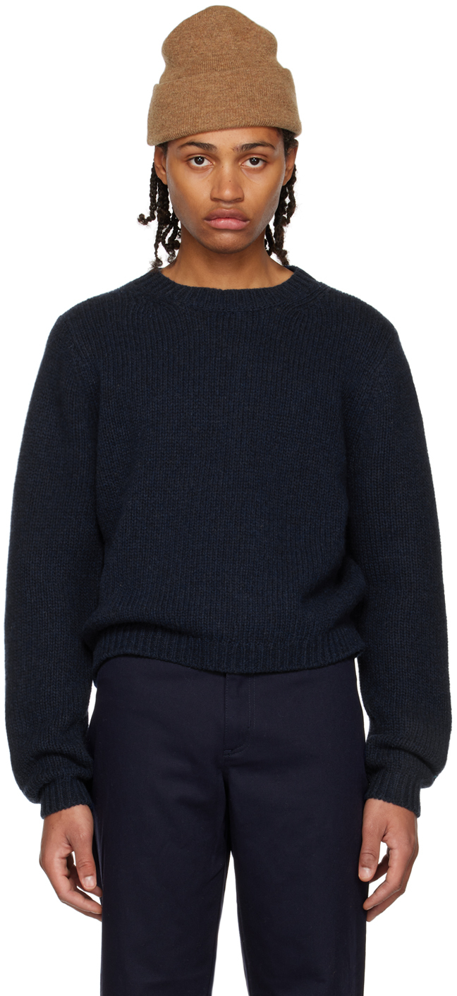 K.NGSLEY SSENSE Exclusive Blue Fisherman Sweater