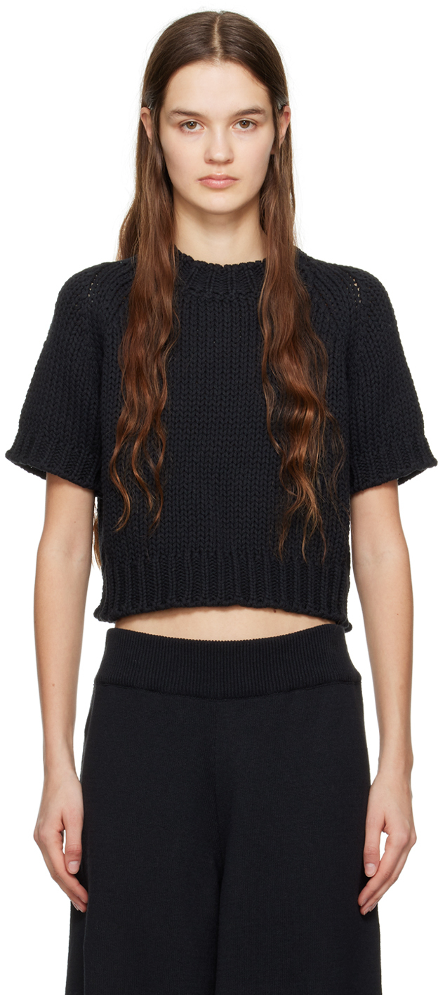 Cordera Black Cropped Sweater