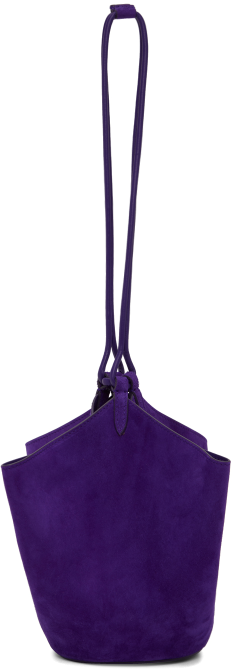 KHAITE Purple 'The Mini Lotus Drawstring' Bag
