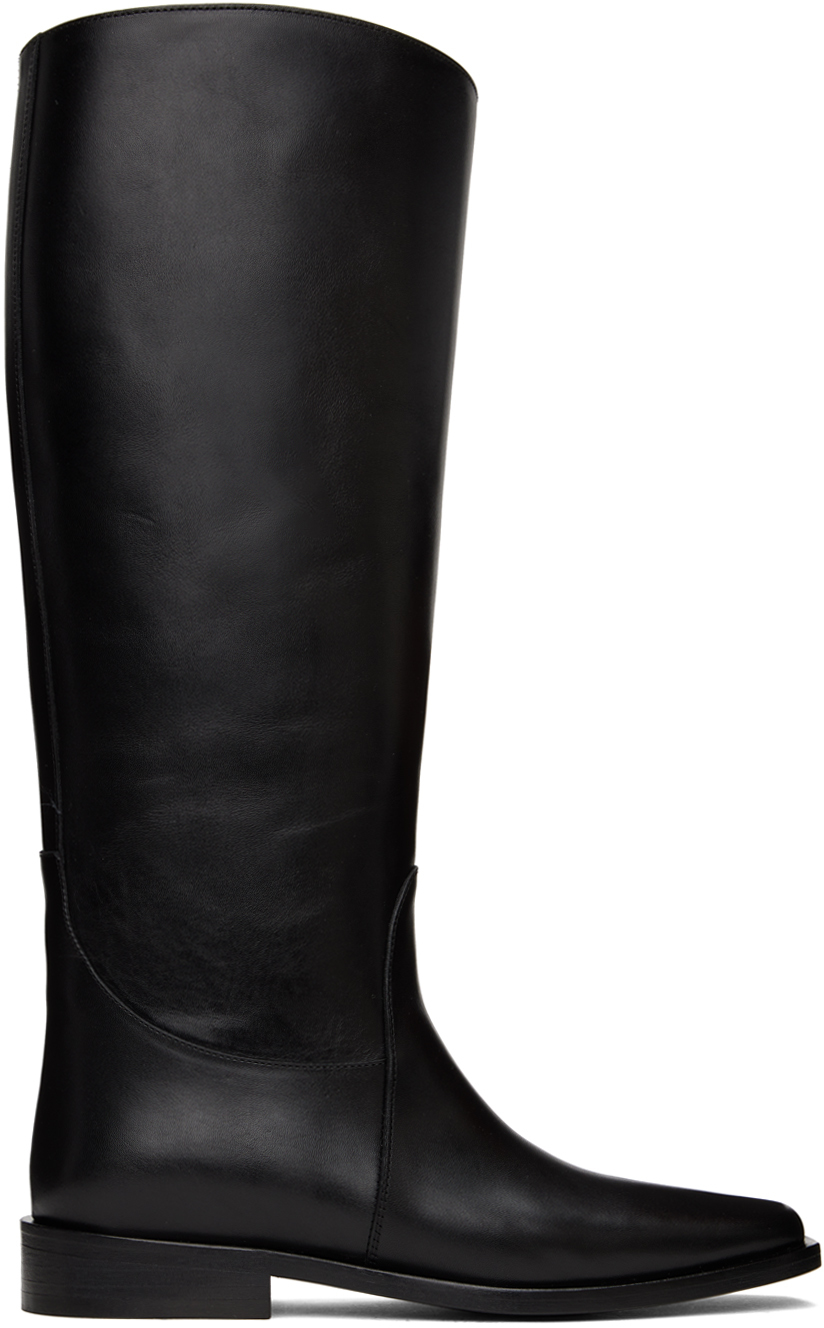 Khaite Wooster Riding Boot In Black