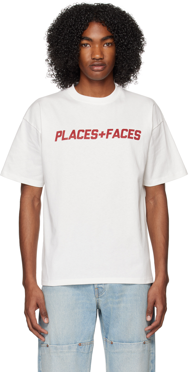 Places+faces White Emblem T-shirt