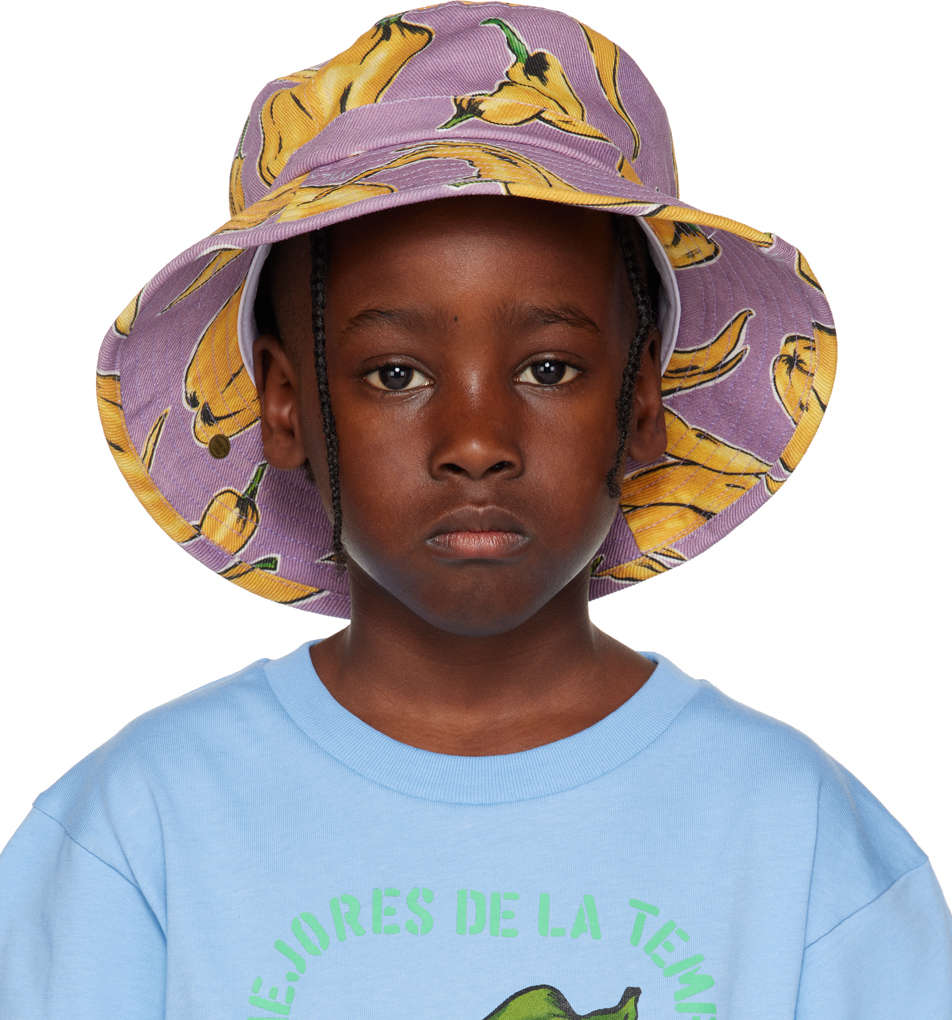Kids Purple Peppers Hat by Maison Mangostan on Sale