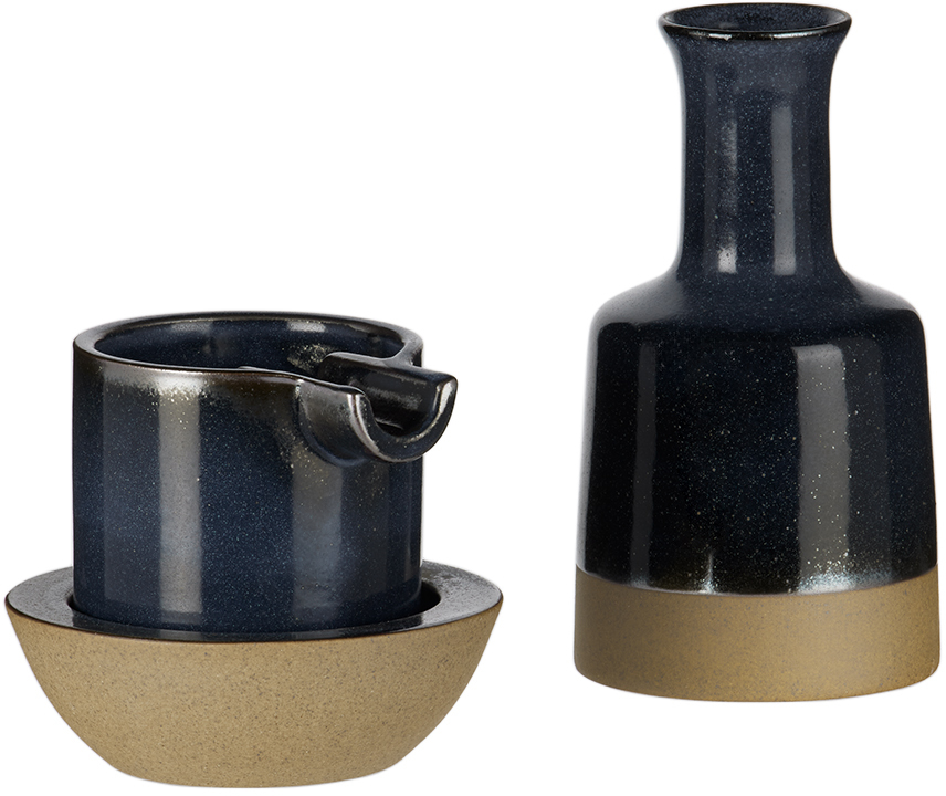 Houseplant Navy 'by Seth' Ashtray Set In Midnight