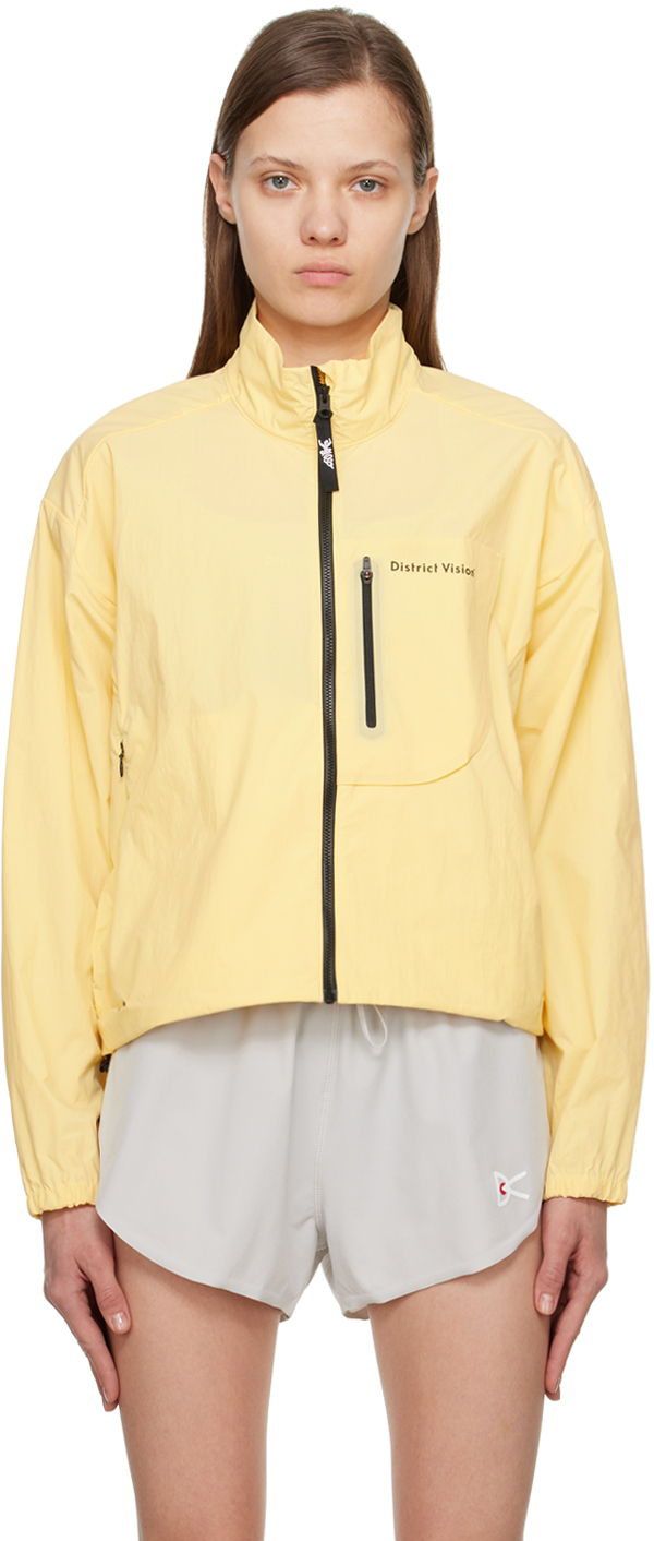 District Vision Logo-print Kendra Jacket In Yellow