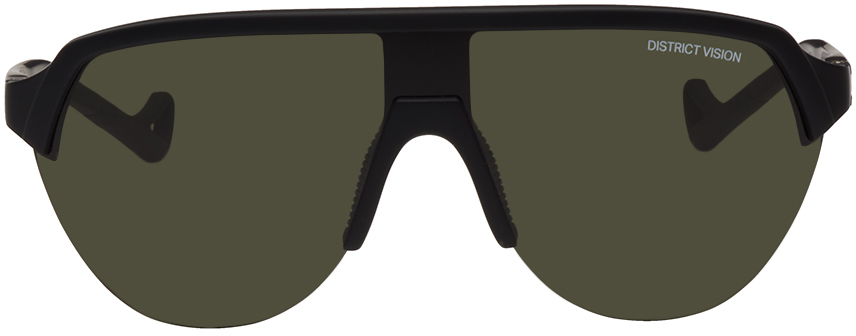 District Vision Nagata Speed Blade Nylon And Titanium Sunglasses In Black