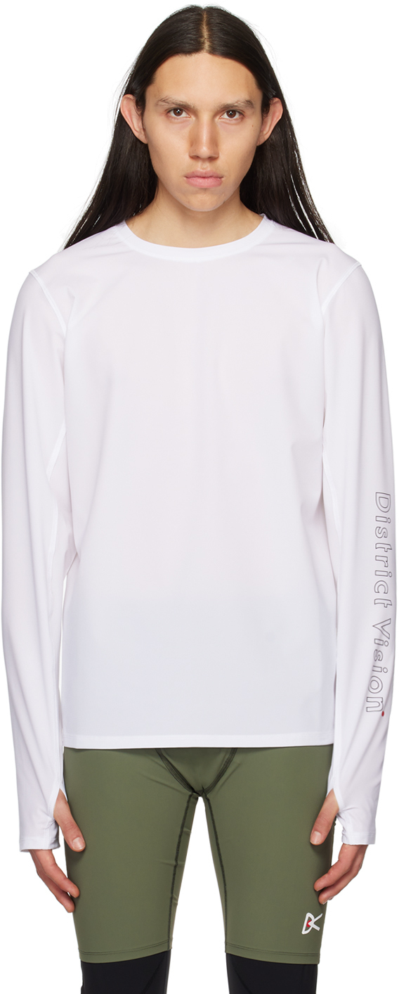 District Vision White Palisade Long Sleeve T-shirt