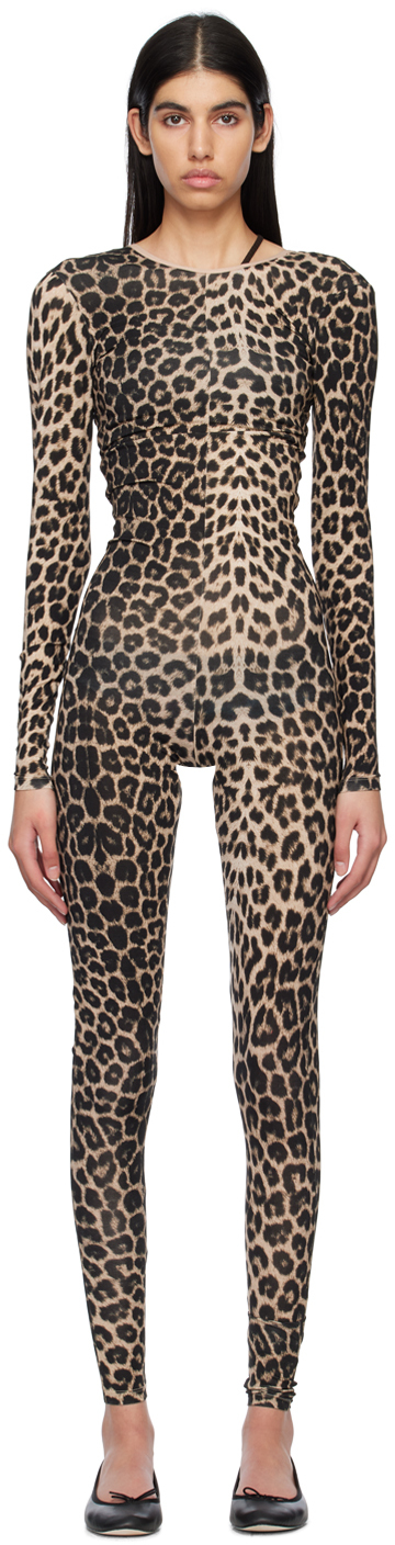 Baserange Leopard-print Jumpsuit In Spring 15 Leopard