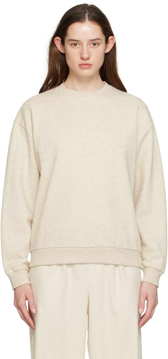 Baserange: Beige Loose Sweatshirt | SSENSE