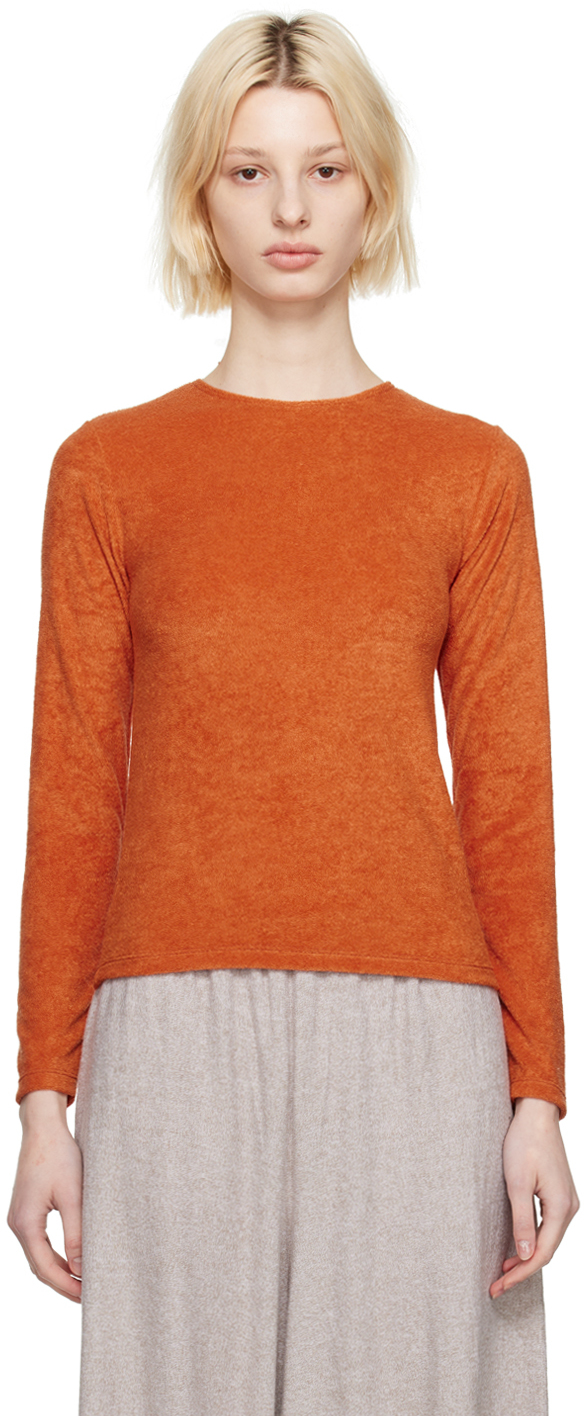 Orange Omo Long Sleeve T-shirt In Ven Orange