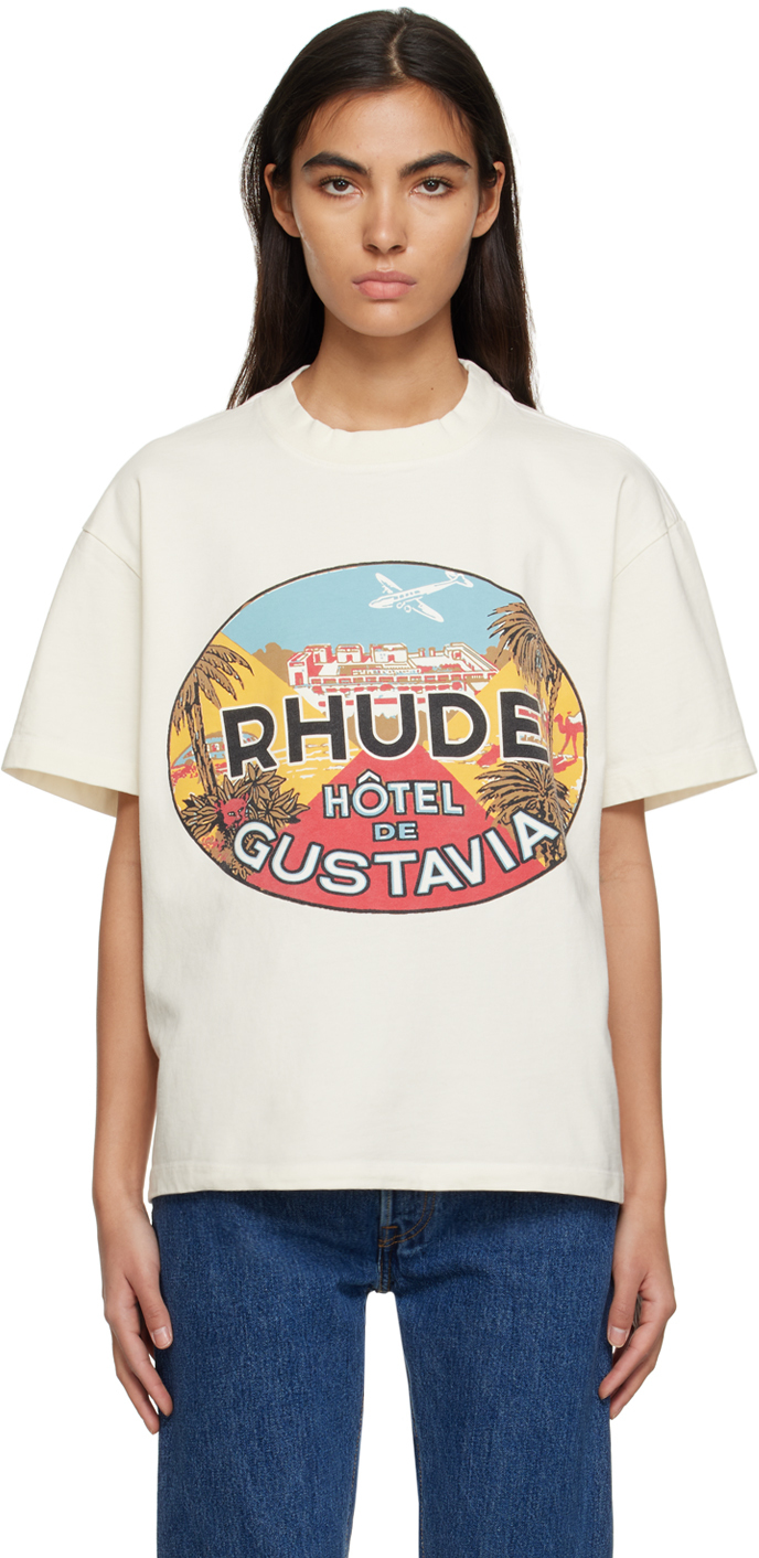 Rhude Off-White 'Hotel De Gustavia' T-Shirt