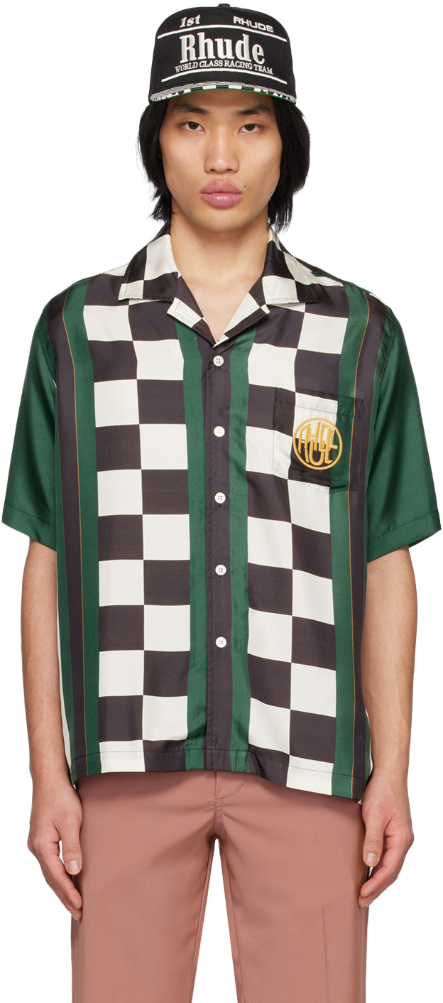 RHUDE Multicolor Racing Silk Shirt gemlive.tv