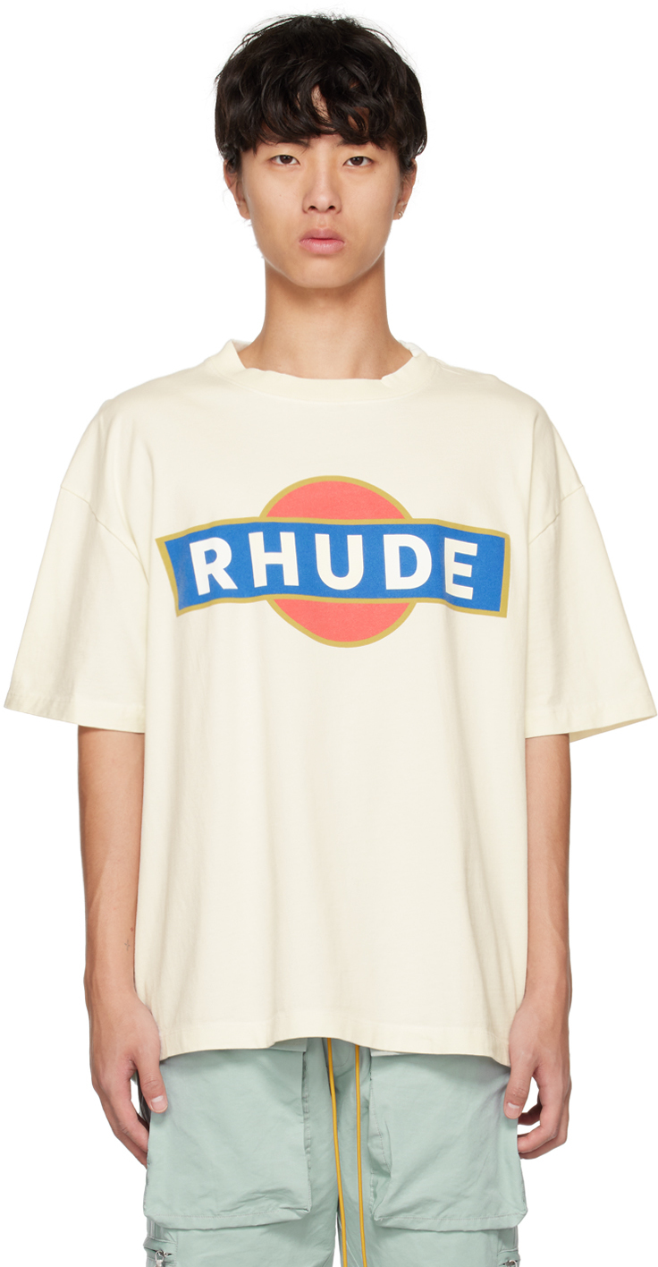 Rhude White Vintage Racer T-Shirt