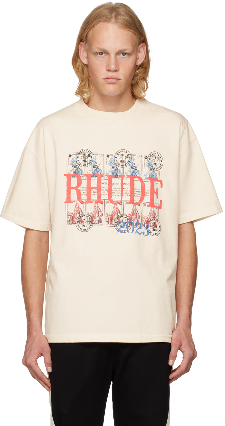 Rhude Off-White Stamp T-Shirt