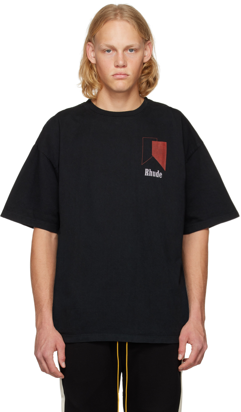 Rhude Black Track T-Shirt