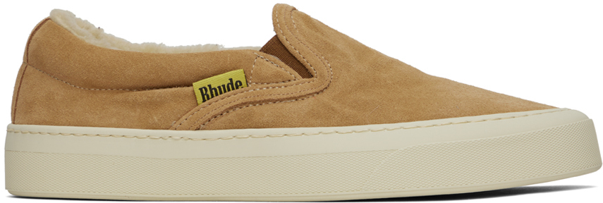 【関税込み】Rhude タン Flag スニーカー Rhudeのタン Flag スニーカーがセール中