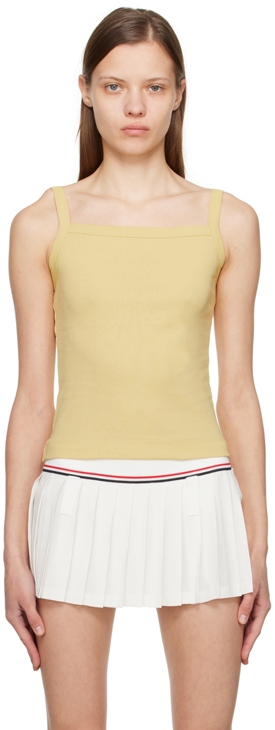 Flore Flore Ssense Exclusive Yellow May Cami Tank Top In Straw Yellow