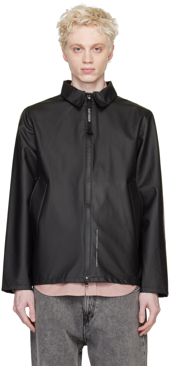 Stutterheim Black Notting Hill Jacket