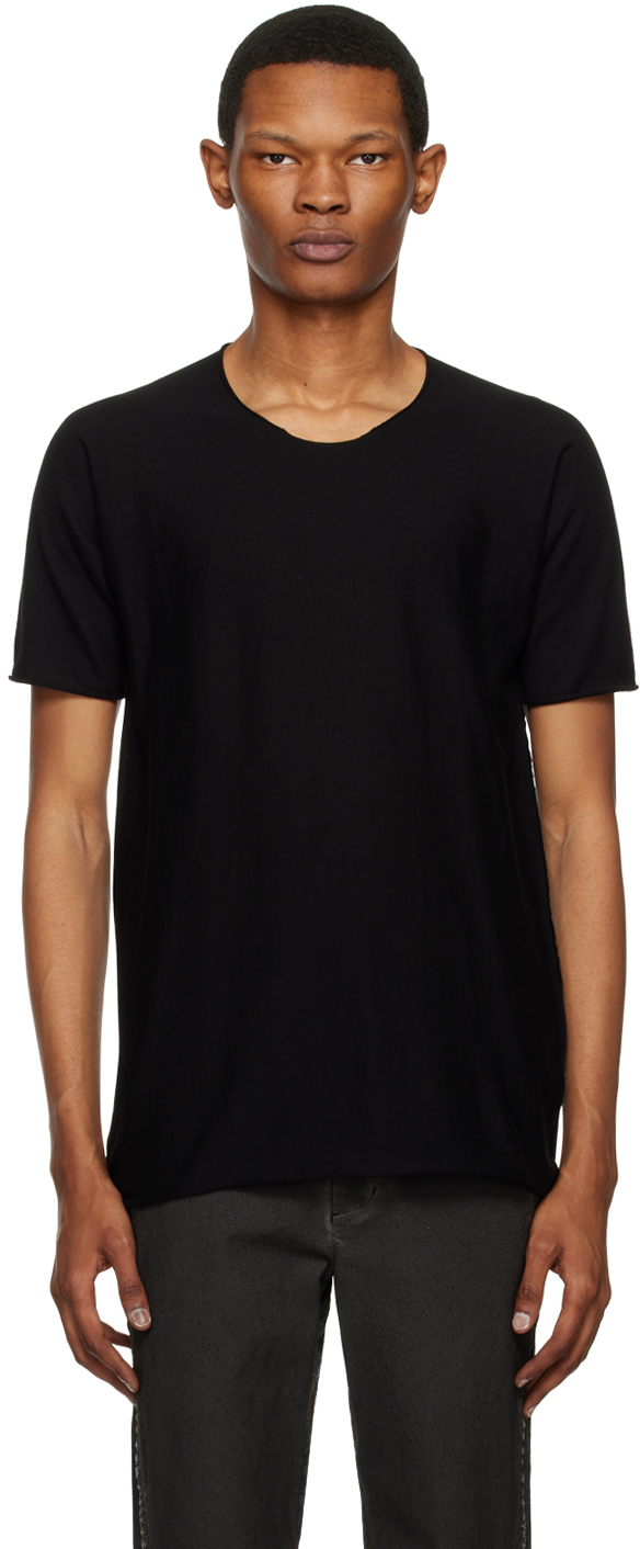 Label Under Construction: Black Arched T-Shirt | SSENSE