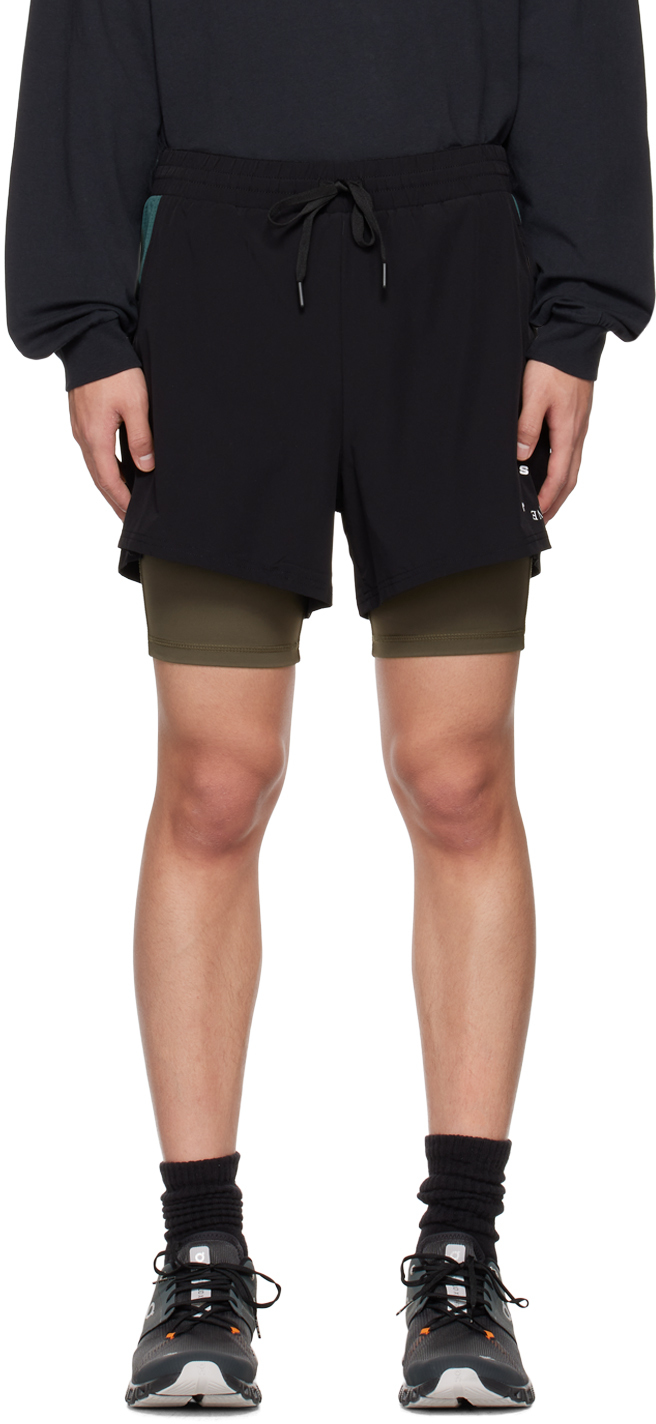 7 Days Active Black Training Shorts In 001 Black