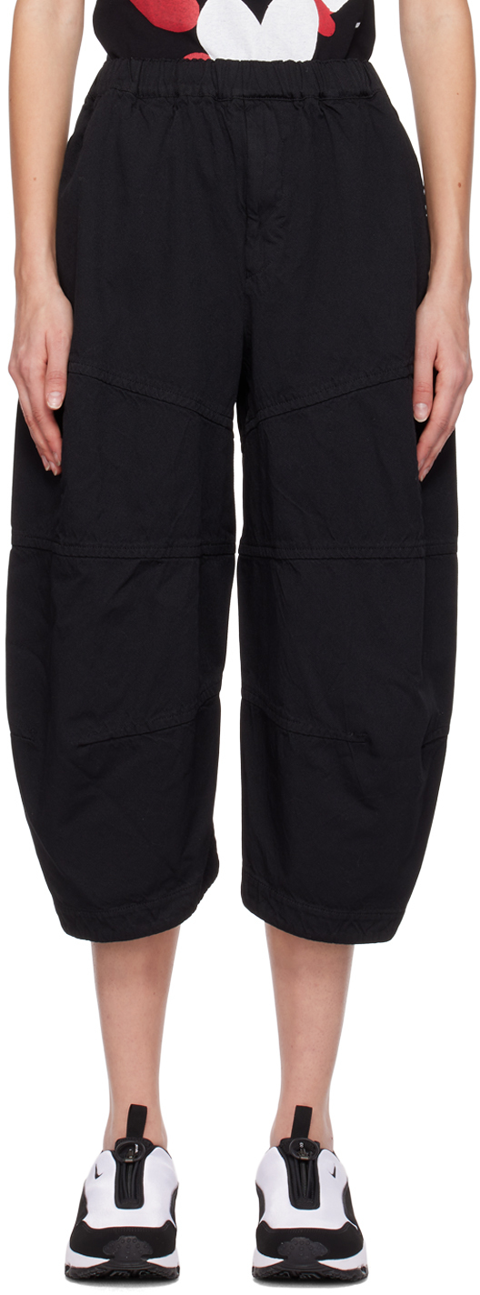 Black Comme des Garçons Black Paneled Trousers