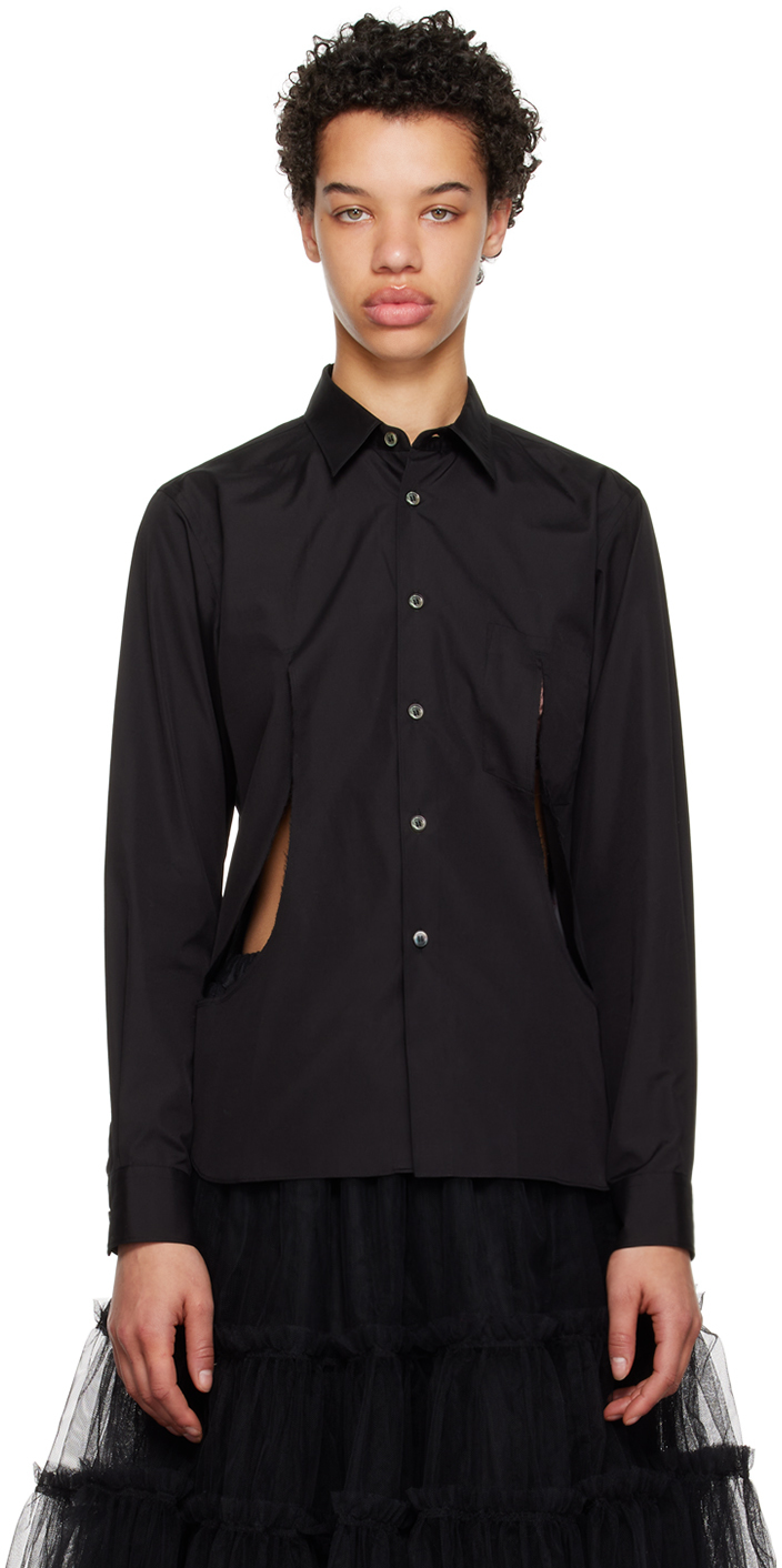 Black Comme Des Garçons Black Cutout Shirt In 1 Black