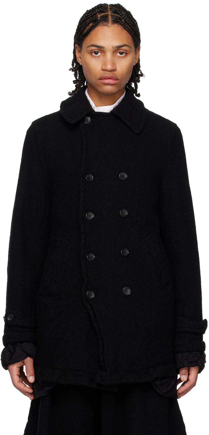 Black Comme des Garçons Black Double-Breasted Coat