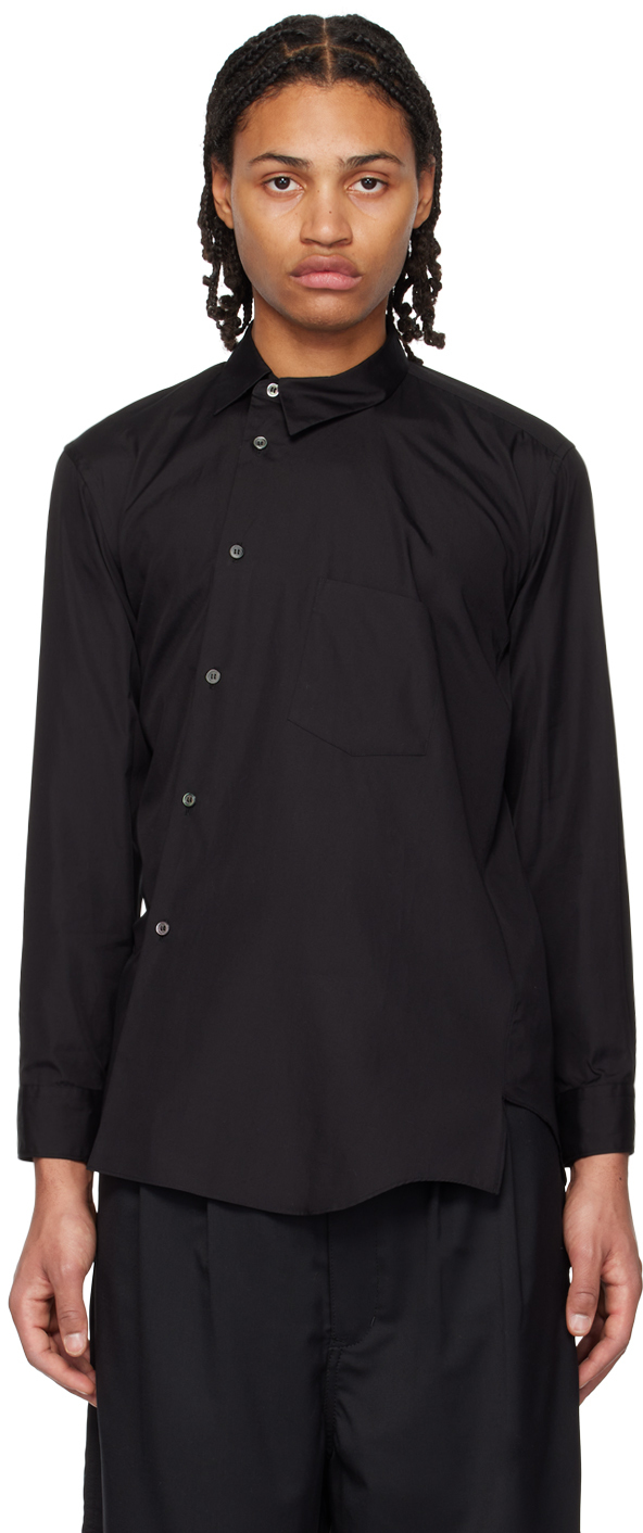 Black Comme des Garçons Black Asymmetric Shirt