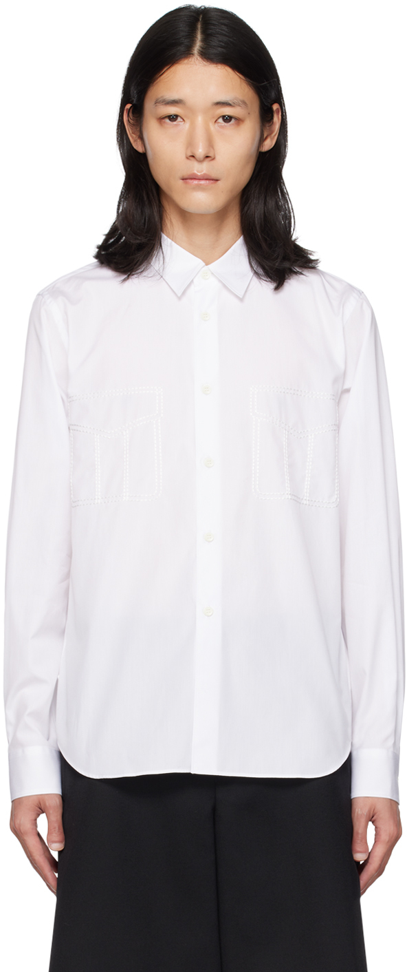 White Embroidered Shirt