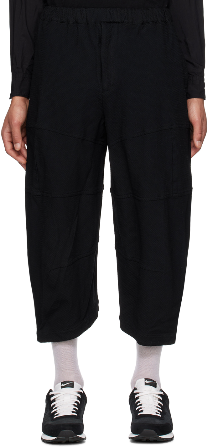 Black Comme des Garçons Black Paneled Trousers