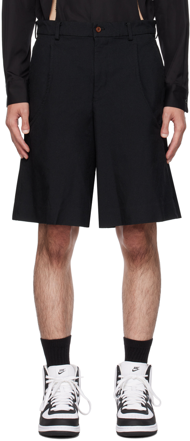 Black Six-Pocket Shorts