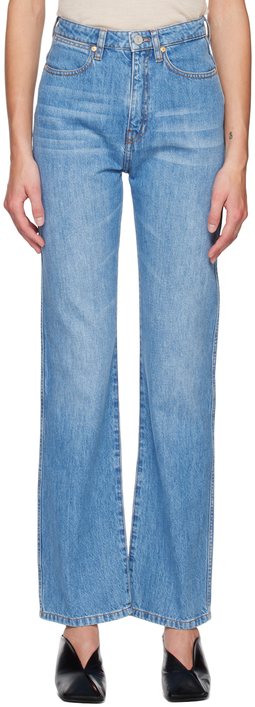 Joseph Blue Fulham Jeans In 0222 Indigo Wash