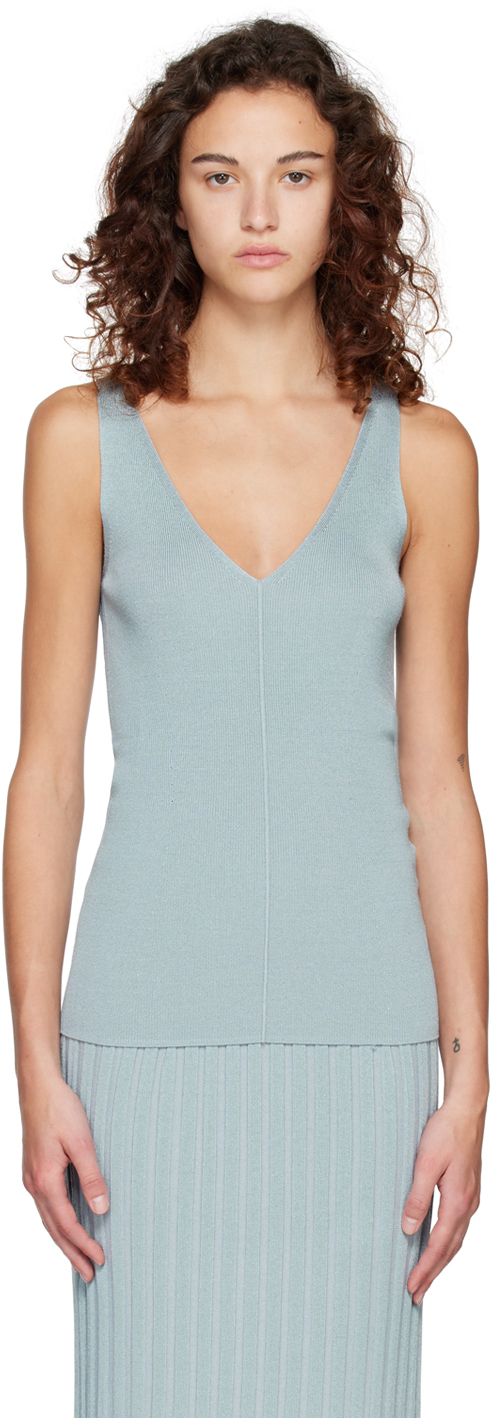 Joseph Bristow-tank Top In Dusty Blue