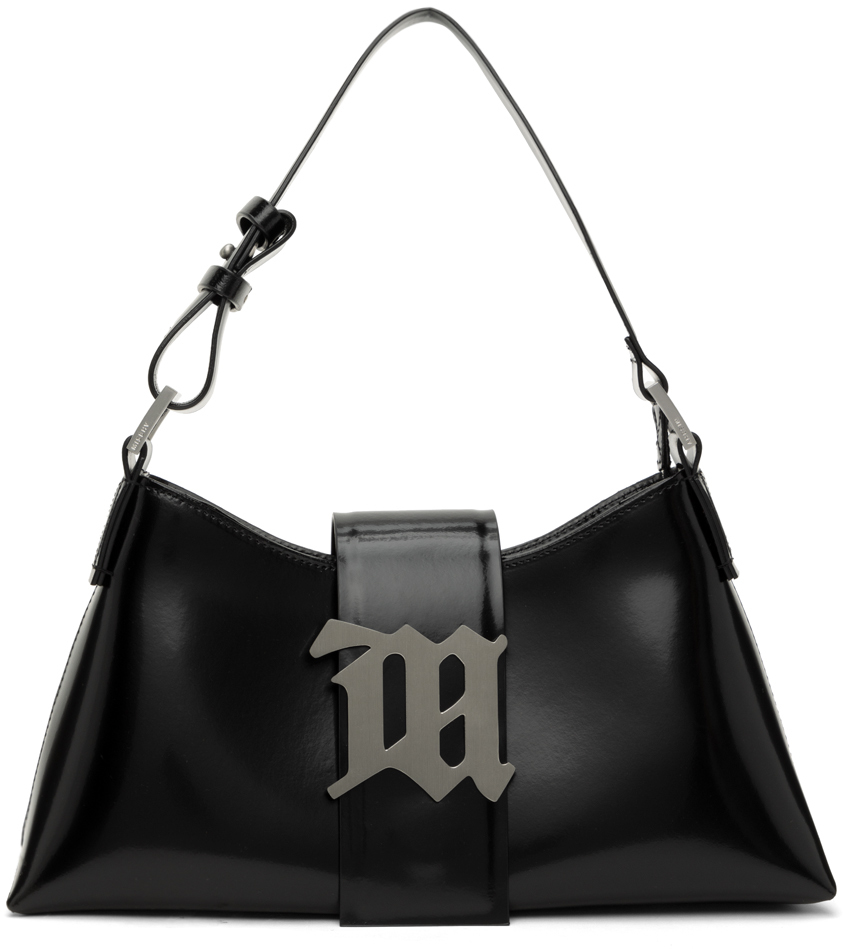 Black Medium Leather Shoulder Bag