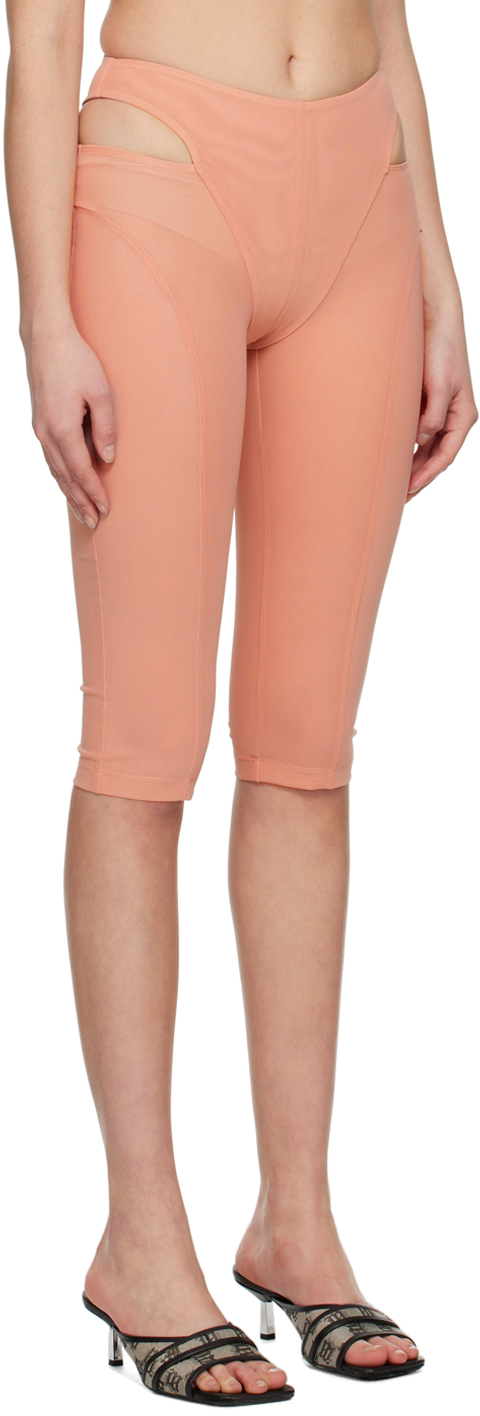 Shop Misbhv Pink Cut-out Shorts In Blush