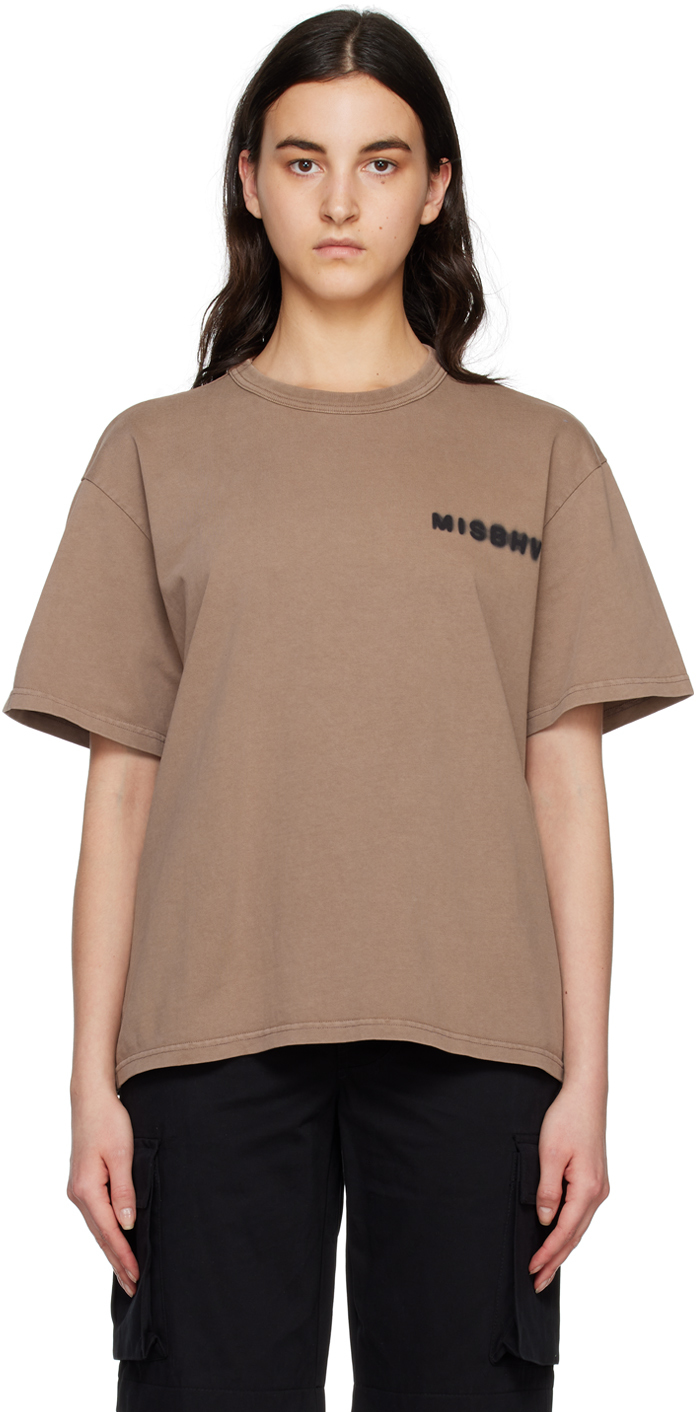 Brown Community T-Shirt by MISBHV on Sale